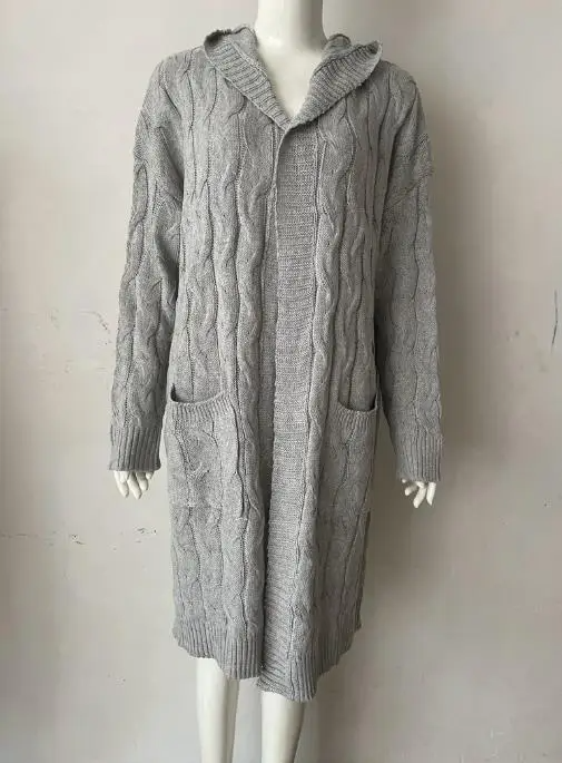 Exquisite women's plush cardigan with hood